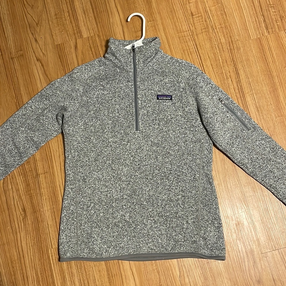 Gray half zip